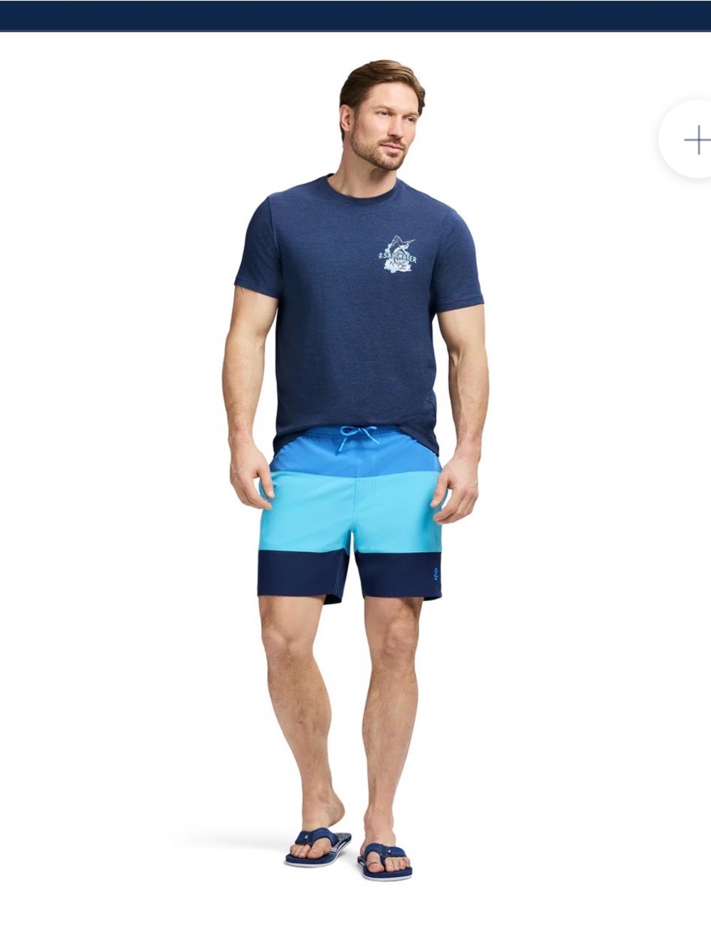 Men's Izod Saltwater Beach Performance Swin Trunks